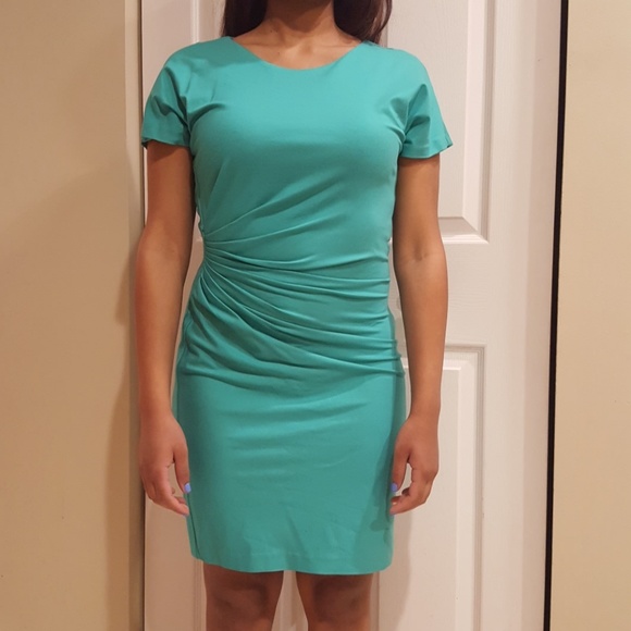 Diane Von Furstenberg Dresses & Skirts - DVF green with side details dress